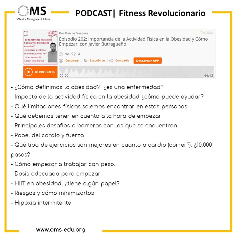 PODCAST | Importancia de la Actividad Física en la Obesidad y Cómo empezar a entrenar.